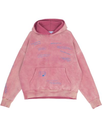JUNGLES JUNGLES I Tried Embroidered Hoodie - Pink