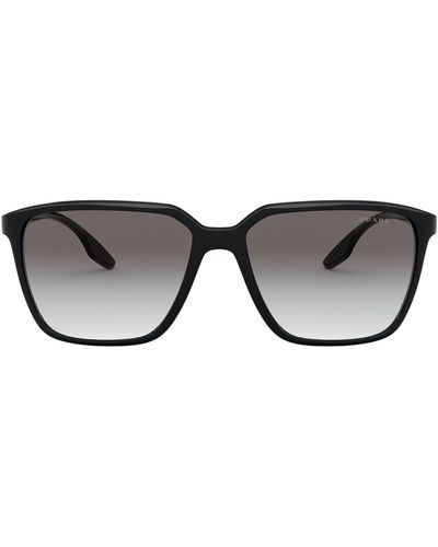 Prada 58mm Square Sunglasses - Black