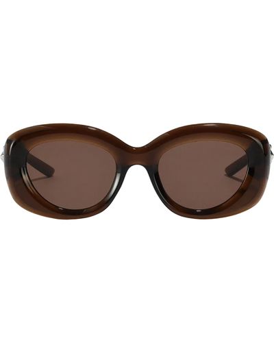 Fifth & Ninth Bianca 54mm Polarized Round Sunglasses - Brown