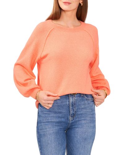 Vince Camuto Raglan Sleeve Sweater - Orange