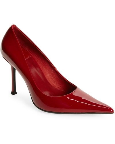 Jeffrey Campbell Risktaker Pointed Toe Pump - Red