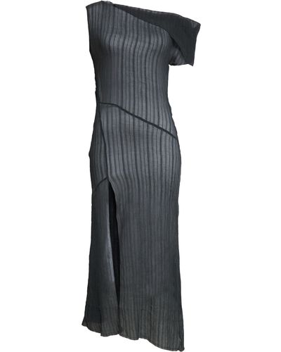 Paloma Wool Alice One-shoulder Cotton & Silk Dress - Black