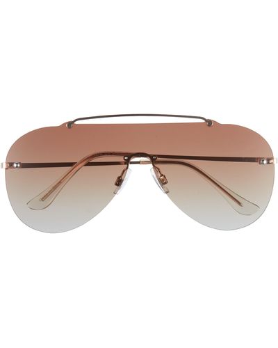 BP. Rimless Aviator Sunglasses - Brown