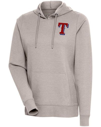 Antigua Texas Rangers Action Pullover Hoodie At Nordstrom - Gray