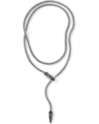John Hardy Naga Y-necklace - Black