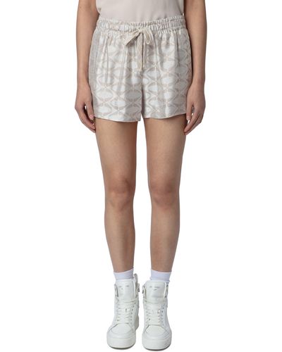 Zadig & Voltaire Paxi Jacquard Shorts - White