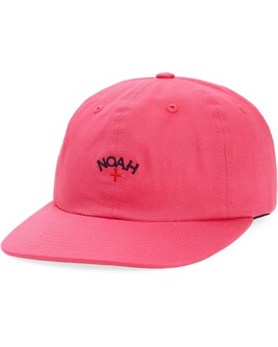 Noah Core Logo Twill Baseball Cap - Pink