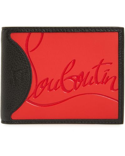 Christian Louboutin Coolcard Leather Wallet - Red