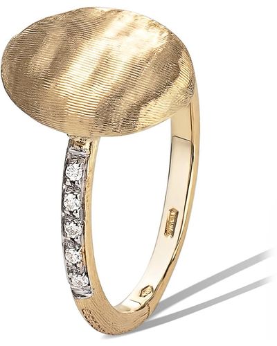 Marco Bicego Siviglia 18k Yellow & White Gold Diamond North South Ring - Metallic