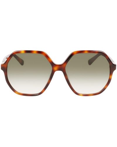 Longchamp 58mm Le Pliage Modified Rectangle Sunglasses - Multicolor