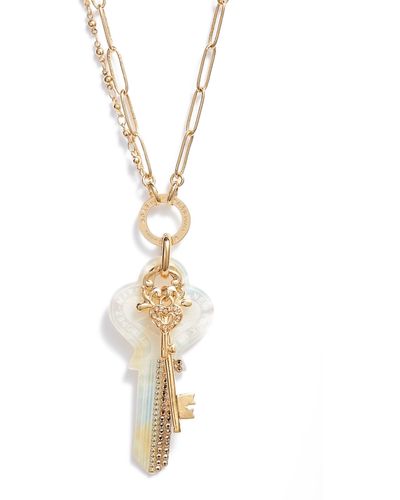 Gas Bijoux Lancelot Key Pendant Necklace - Metallic