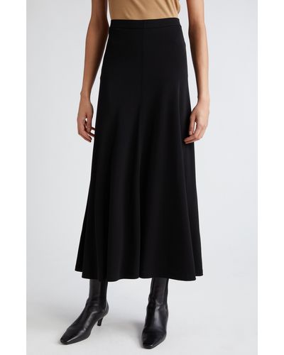 Totême Fluid Jersey Maxi Skirt - Black