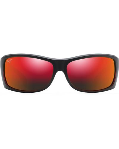 Maui Jim Equator 64.5mm Polarized Sunglasses - Red