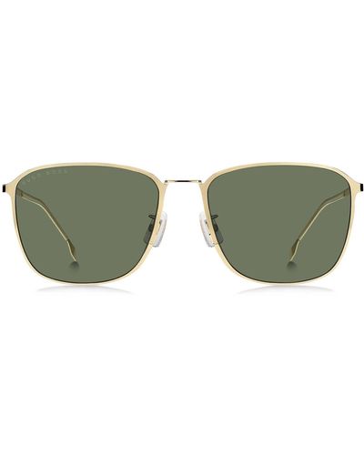 BOSS 59mm Polarized Aviator Sunglasses - Green