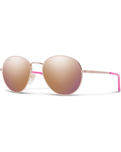 Smith Prep 53mm Polarized Round Sunglasses - Pink