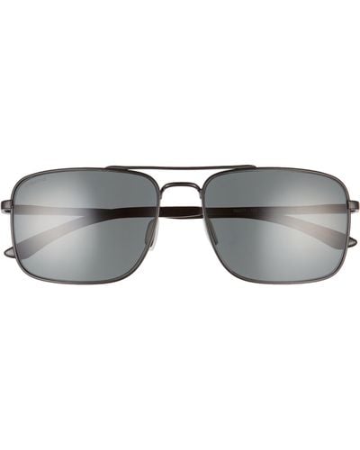 Smith Outcome 59mm Polarized Aviator Sunglasses - Gray