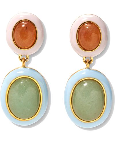 Lizzie Fortunato Papaya Drop Earrings - Green