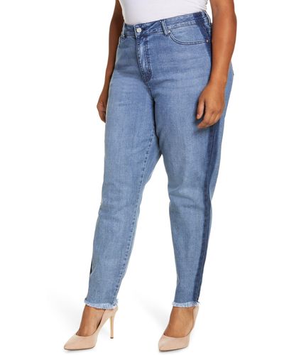Standards & Practices Stripe High Waist Skinny Jeans At Nordstrom - Blue