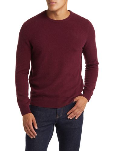 Nordstrom Cashmere Crewneck Sweater - Red