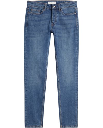 TOPMAN Skinny Fit Cotton Jeans - Blue