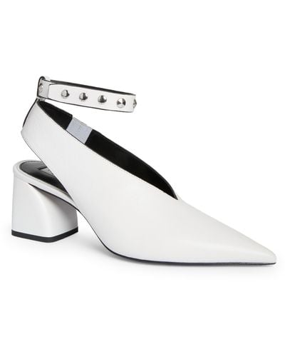 Rag & Bone Victory Ankle Strap Pointed Toe Pump - White