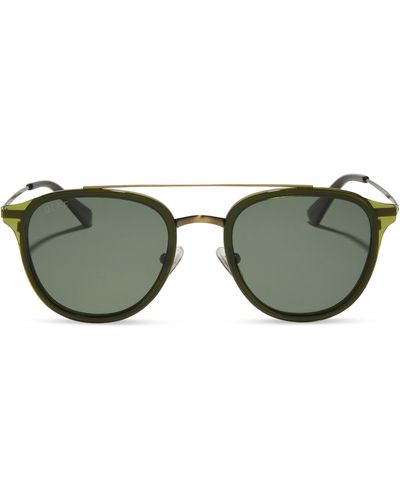 DIFF Camden 52mm Polarized Aviator Sunglasses - Green