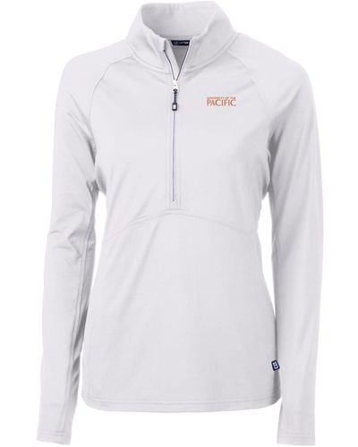 Cutter & Buck Pacific Tigers Adapt Eco Knit Half-zip Pullover Jacket At Nordstrom - Blue