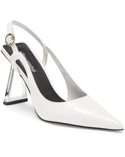 Jeffrey Campbell Creative Slingback Pointed Toe Pump - White