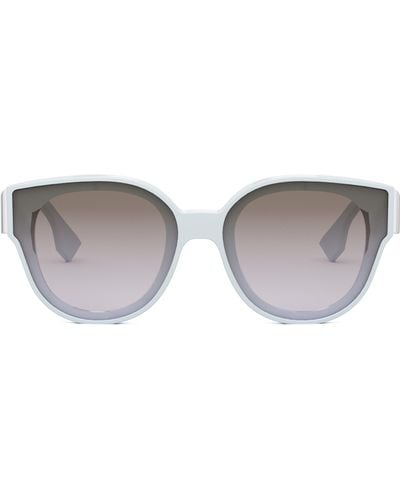 Fendi The First 63mm Gradient Oversize Round Sunglasses - Gray