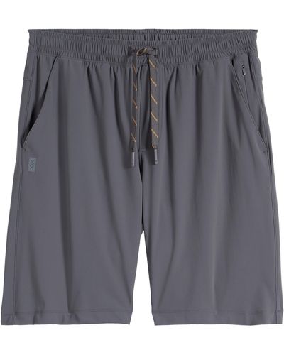 Rhone Pursuit Drawstring Shorts - Gray