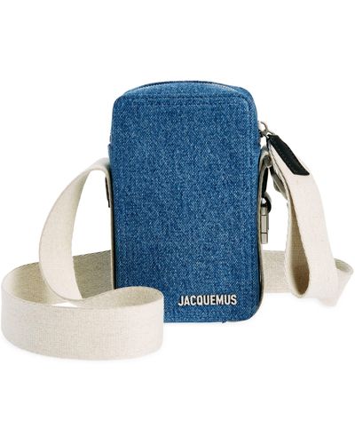 Jacquemus Le Cuerda Vertical Denim Shoulder Bag - Blue