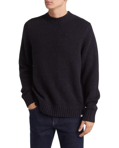 Les Deux Gary Fleck Wool Blend Sweater - Black