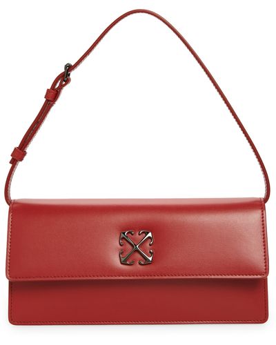 Off-White c/o Virgil Abloh Jitney 1.0 Leather Shoulder Bag - Red