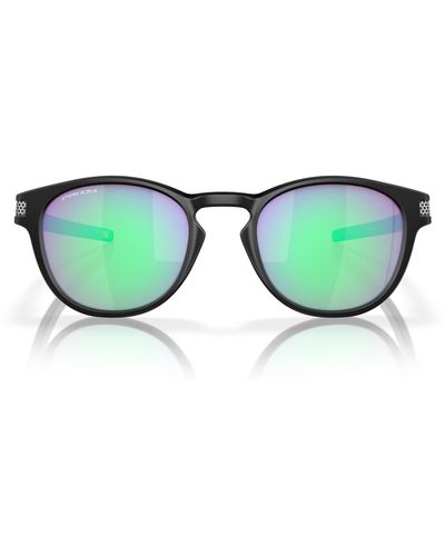 Oakley Latch 53mm Prizm Round Sunglasses - Green