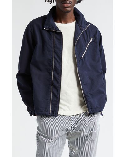 RANRA Kraka Zip Detail Cotton Jacket - Blue