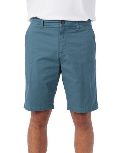 O'neill Sportswear Jay Stretch Flat Front Bermuda Shorts - Blue