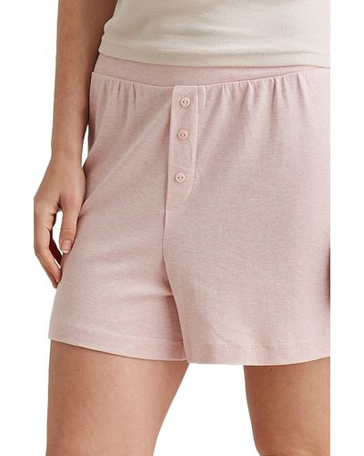 Papinelle Pia Knit Sleep Shorts - Pink