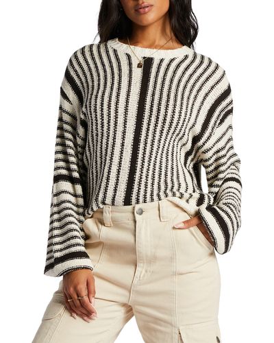 Billabong Seeing Double Stripe Sweater - Black
