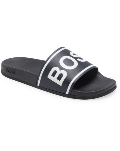 BOSS Bay Slide Sandal - White