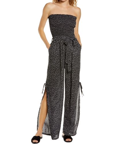 Tiare Hawaii Francine Strapless Cover-up Jumpsuit - Black