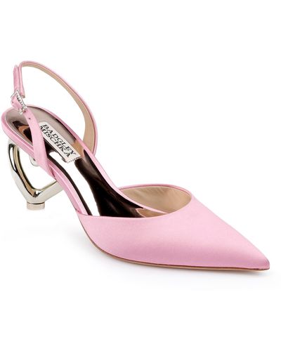 Badgley Mischka Lucille Slingback Pointed Toe Pump - Pink