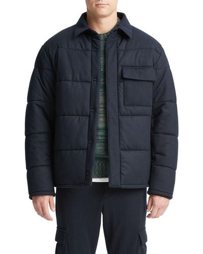 Vince Cozy Quilted Wool Jacket - Black