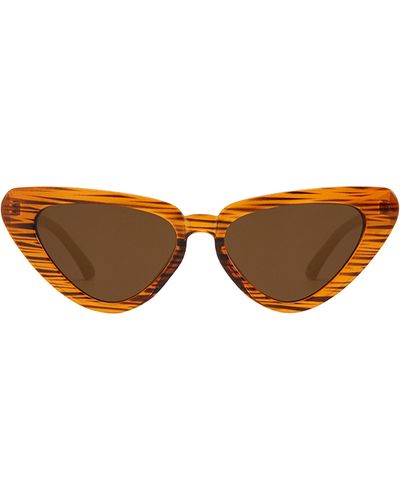 Fifth & Ninth Freya 53mm Gradient Polarized Cat Eye Sunglasses - Brown
