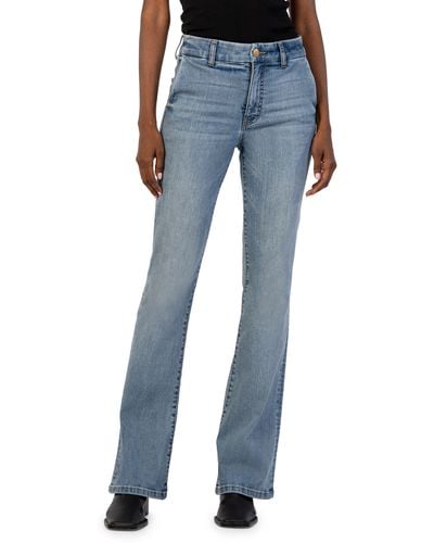 Kut From The Kloth Ana High Waist Flare Jeans - Blue