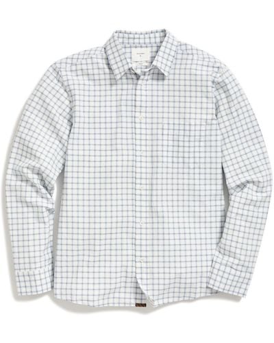 Billy Reid Cypress Grid Plaid Button-up Oxford Shirt - White