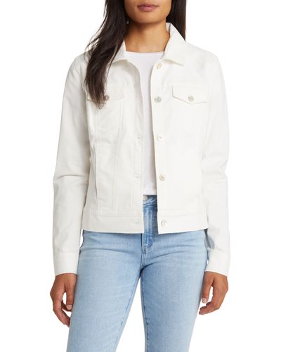 Chicago Cubs Tommy Bahama Women's Sport Two Palms Raw Edge Button-Up Jacket  - White
