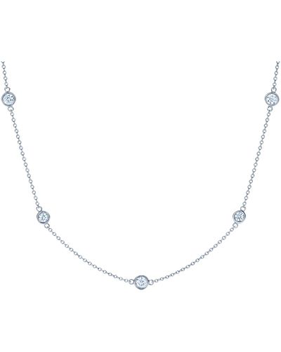 Kwiat Diamond Station Classic Necklace - Blue