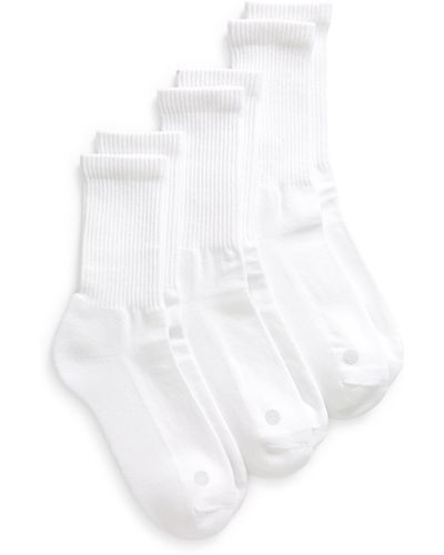 Zella 3-pack Crew Socks - White