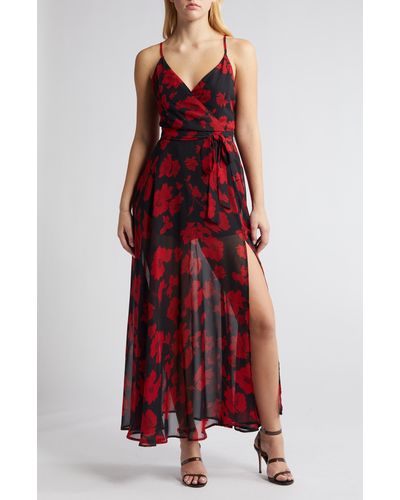 Lulus Floral Dress - Red