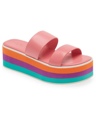 Cecelia New York King Platform Slide Sandal - Pink